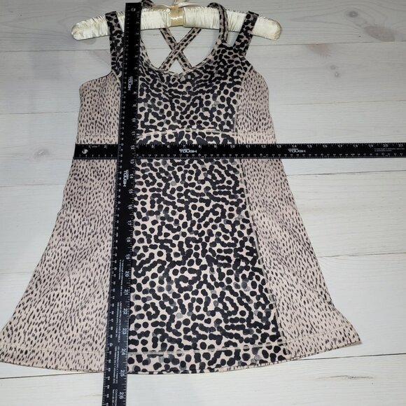 Lululemon Athletica Happy Strappy Leopard Print Tank Top. - Picture 6 of 6